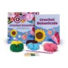 Crochet Botanicals: Everything You Need to Create Crocheted Floral Accessories – Includes: Instruction Book, 6 Colors of Yarn, Crochet Hook, Embroidery Floss, Embroidery and Yarn Needles, Brooch Pin Backings